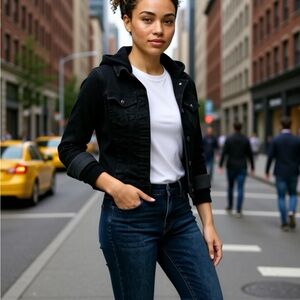 Wallflower Black Jean Jacket